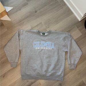 Ivysport Columbia University Crewneck Sweatshirt Heather Gray Sz L